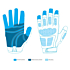 Taktische Fast Rope-Handschuhe, 6 Paar