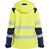 Leichte, gefütterte Hi-Vis-Winter-Softshelljacke für Damen