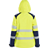 Leichte, gefütterte Hi-Vis-Winter-Softshelljacke für Damen