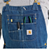 Jeans-Latzoverall mit lockerer Passform