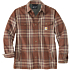 Relaxed-Fit-Hemd aus schwerem Flanell mit Sherpa-Futter