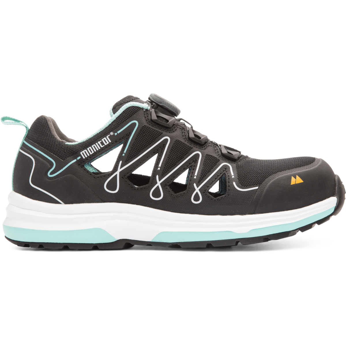 Mintfarbene Sicherheitssandale m