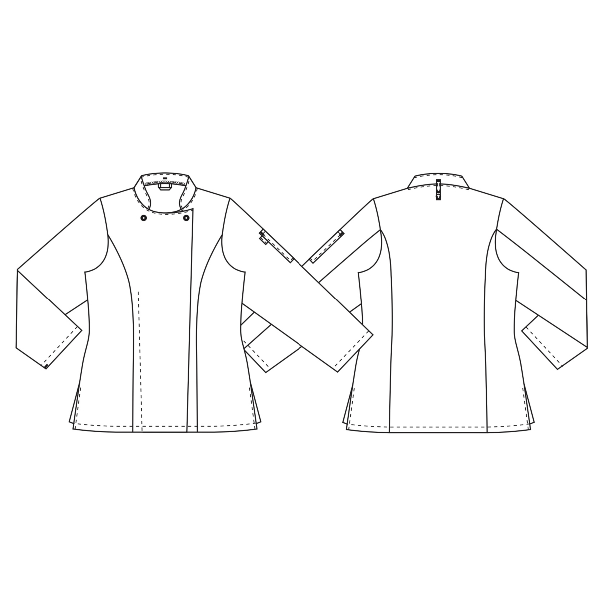 Damen-Kochjacke, Taste