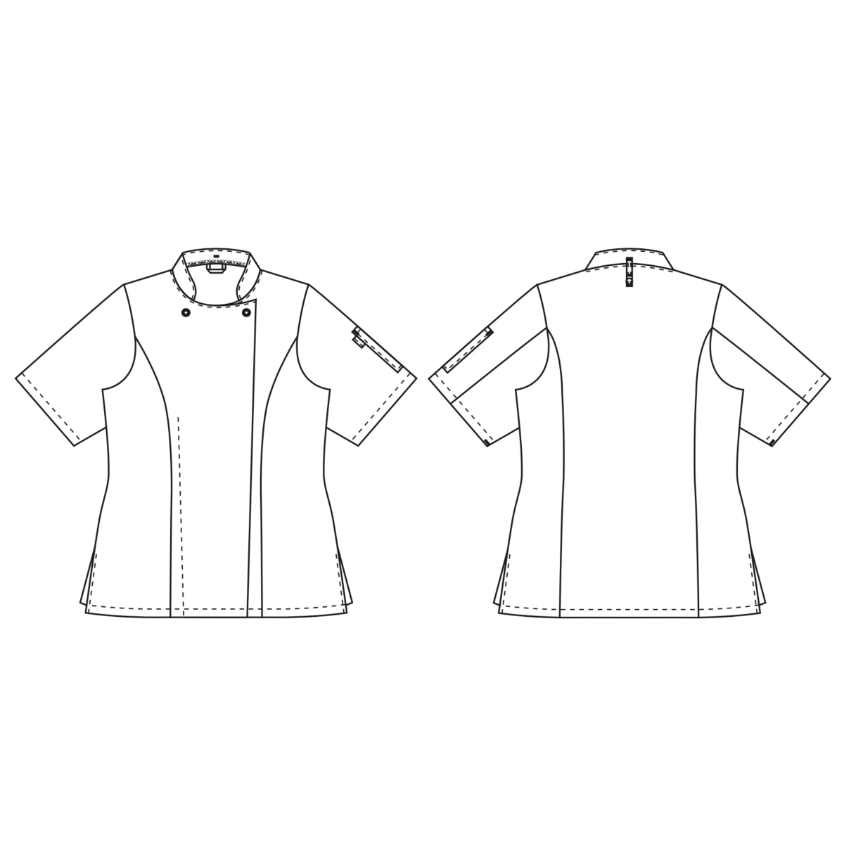 Damen-Kochjacke, Taste