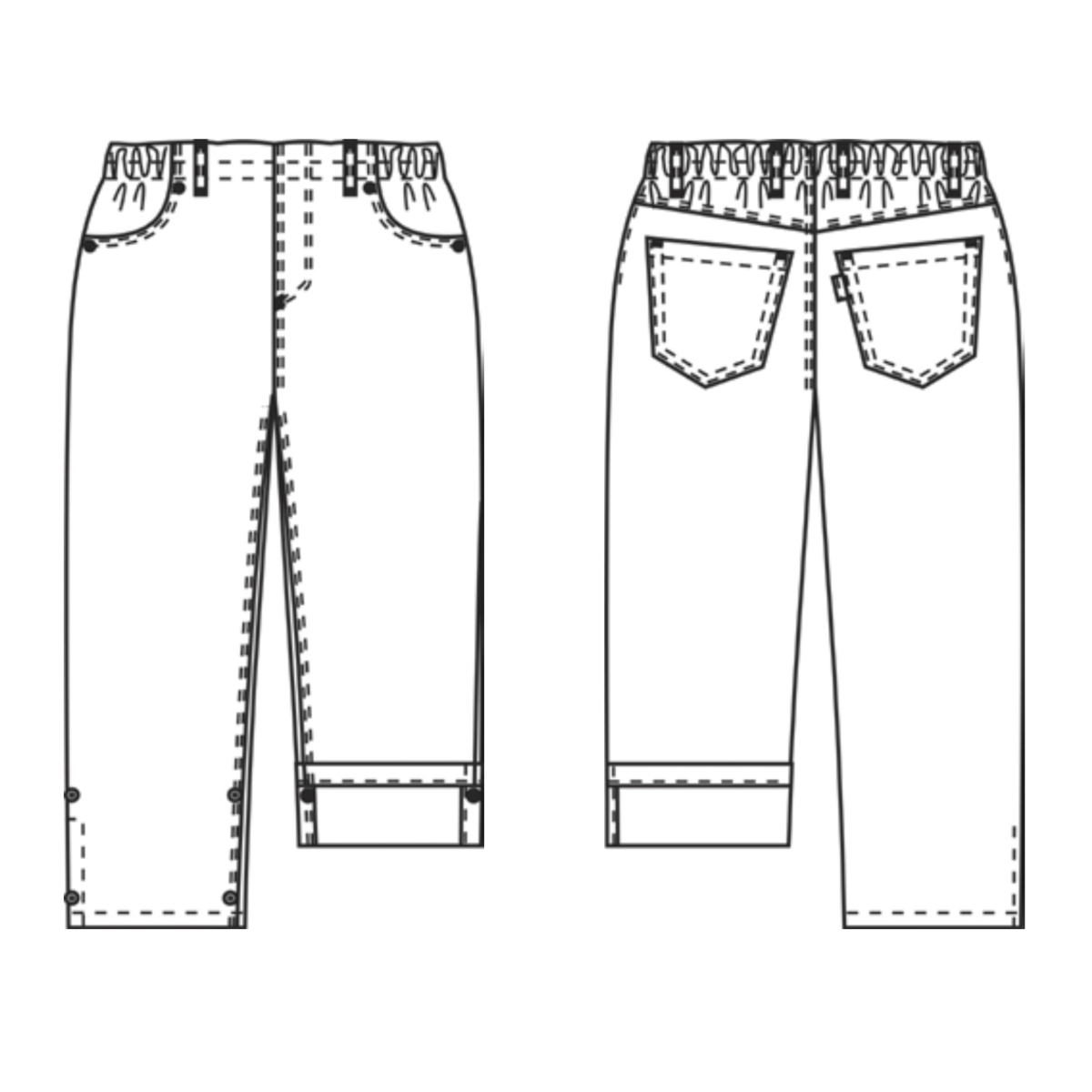 Unisex-Caprihose, PULL-ON, Harmony