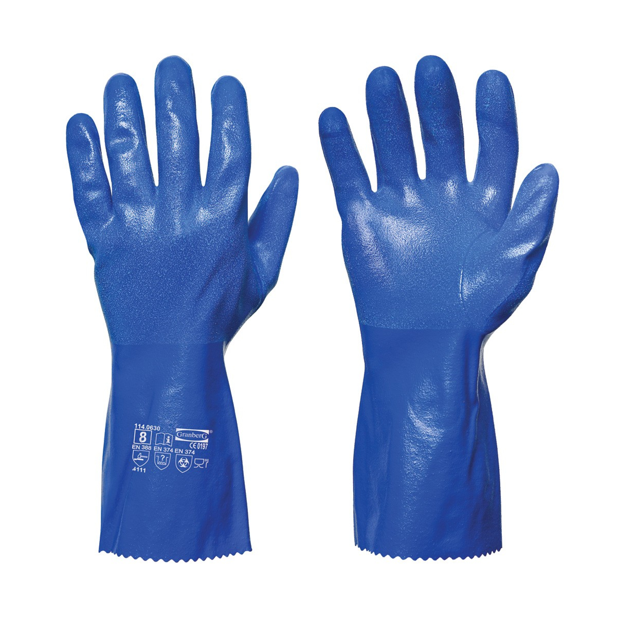 Chemikalienbeständige Nitrilhandschuhe mit Chemstar® Interlock-Futter, 5 Paar