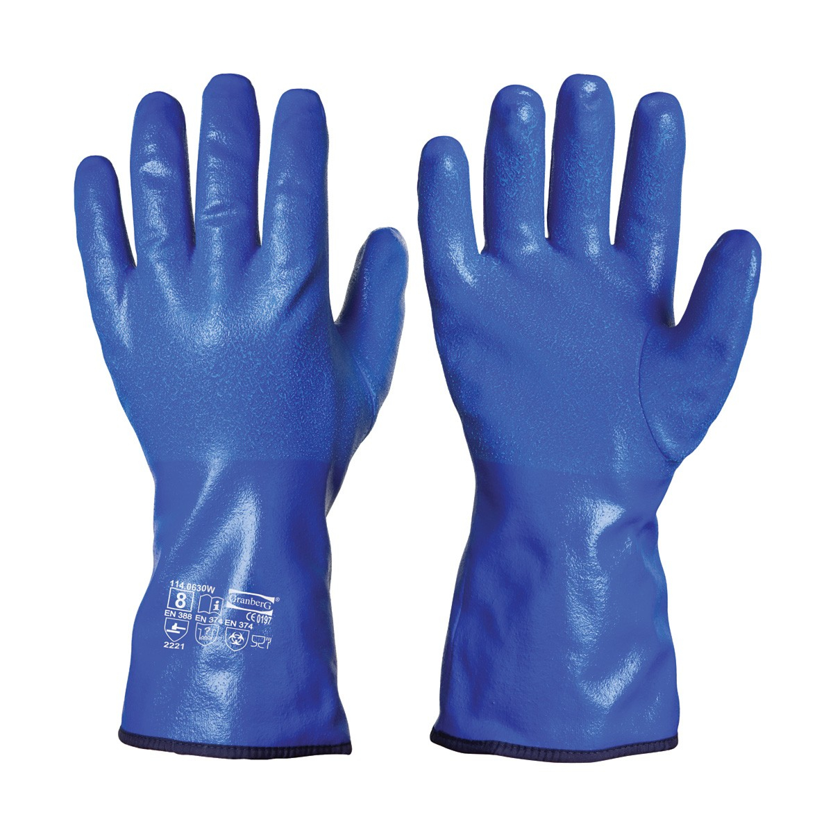 Chemikalienbeständige Nitril-Winterhandschuhe Chemstar®, 5 Paar