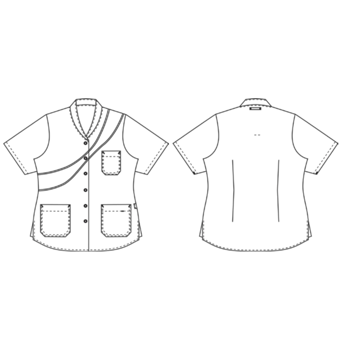 Damentunika m. Baumwolle innen, Sunshine