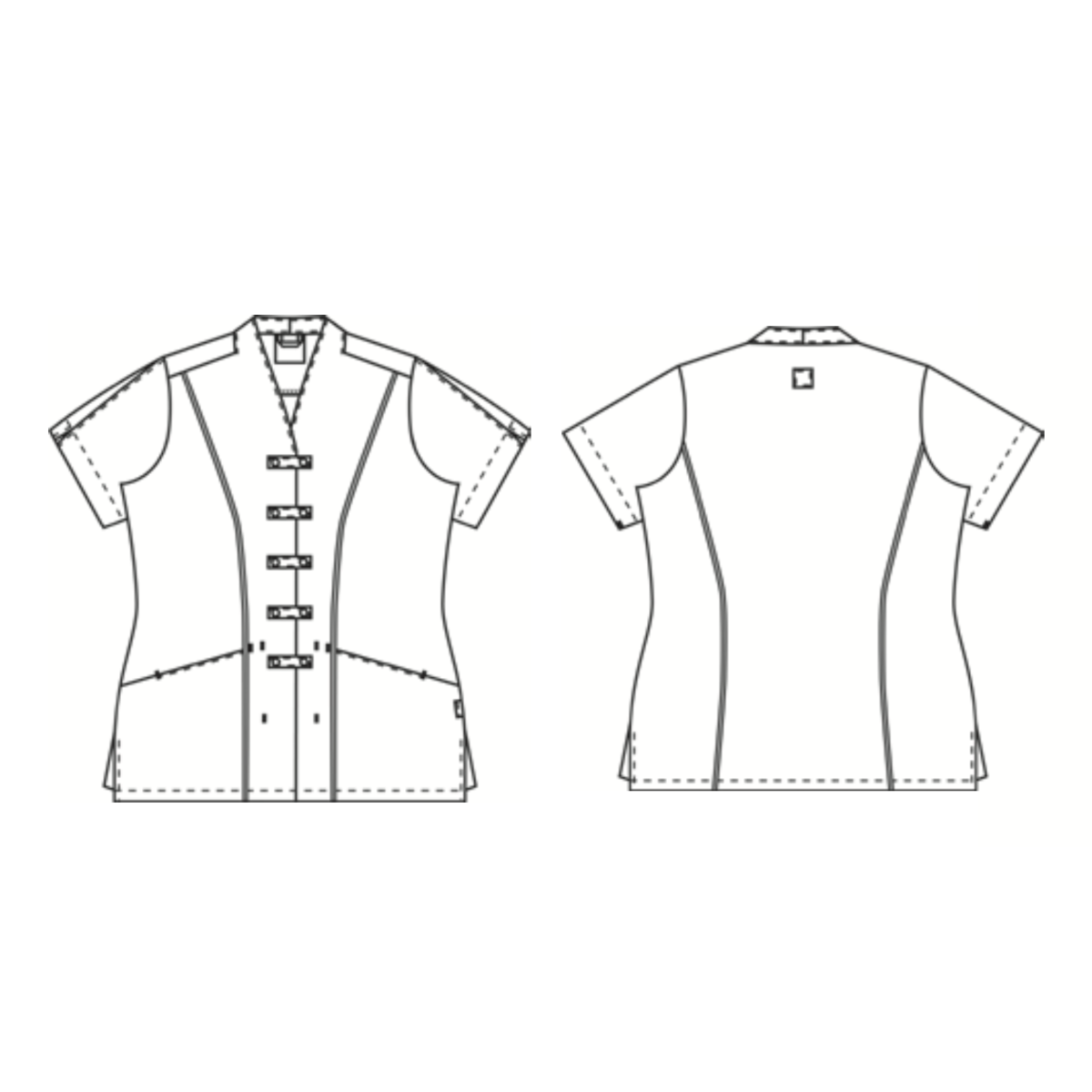 Damentunika m. Dehnung, Wellness