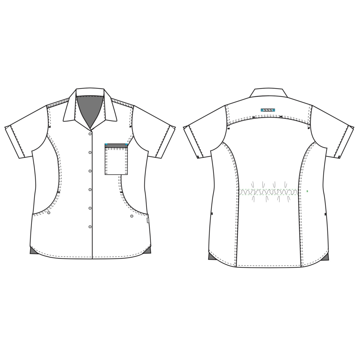 Elegante und trendige Tunika CROSS