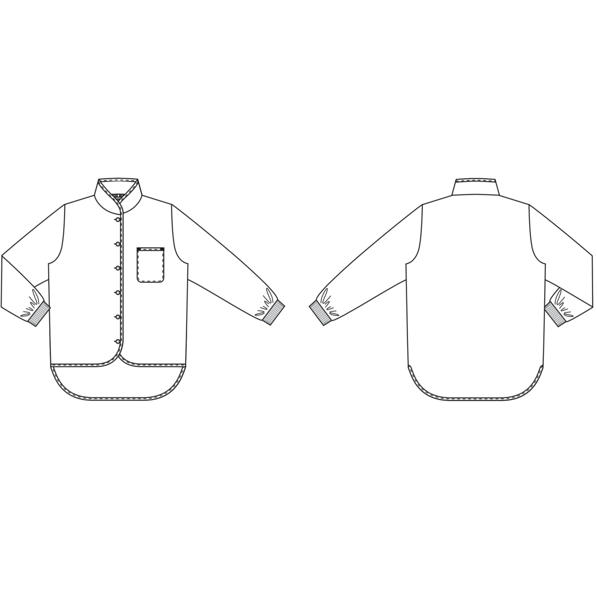 Strickjacke mit Knopfverschluss, lange Ärmel, Move