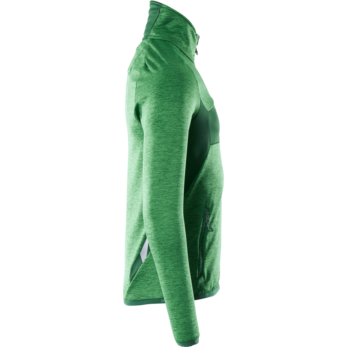 Fleecepullover mit halbem Reißverschluss