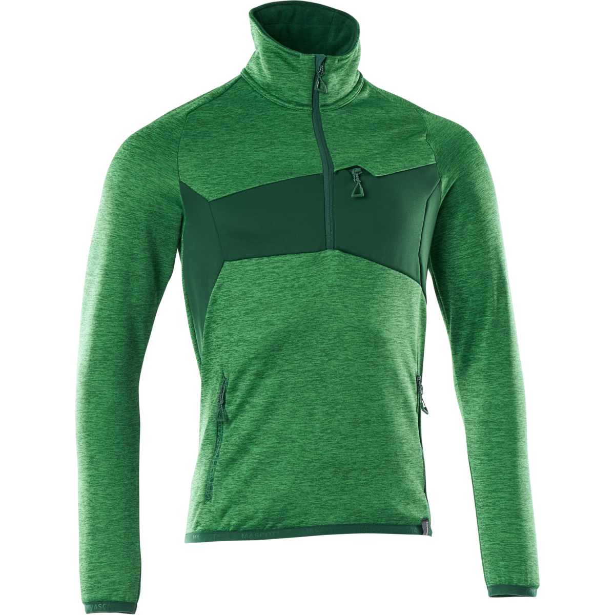 Fleecepullover mit halbem Reißverschluss