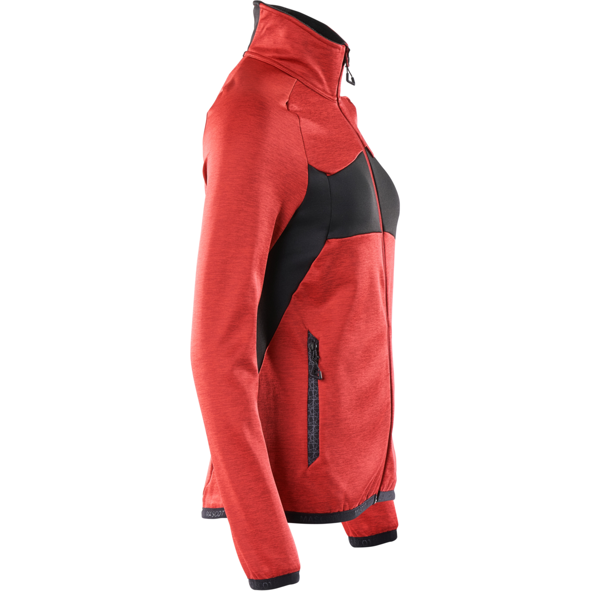 Fleecepullover mit Reißverschluss