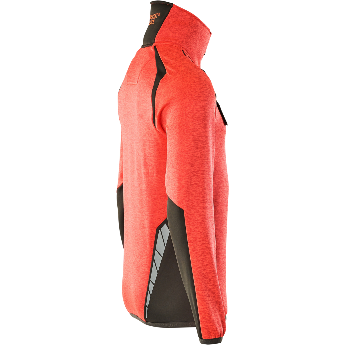 Fleecepullover mit halbem Reißverschluss