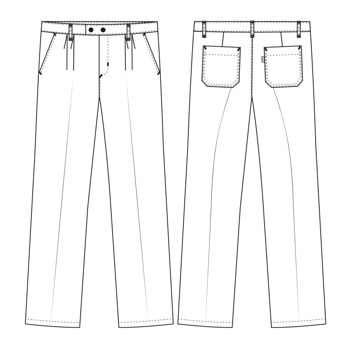 Klassische Herren-Hose mit Bundfalten, Club-Classic