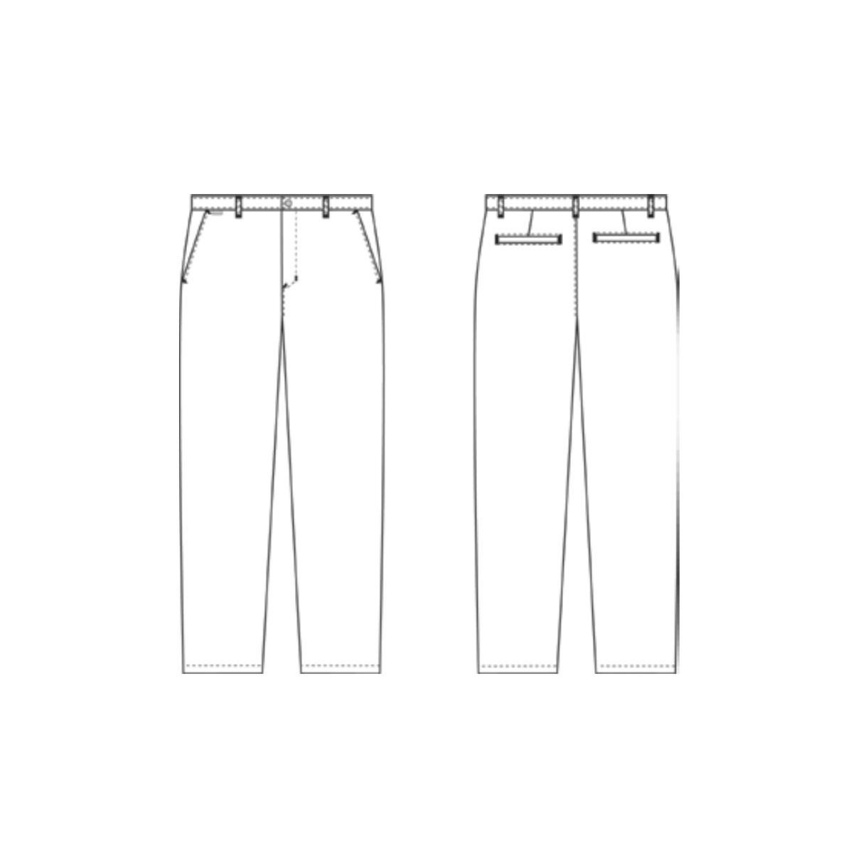 Elegante Kellnerhose, Garcon