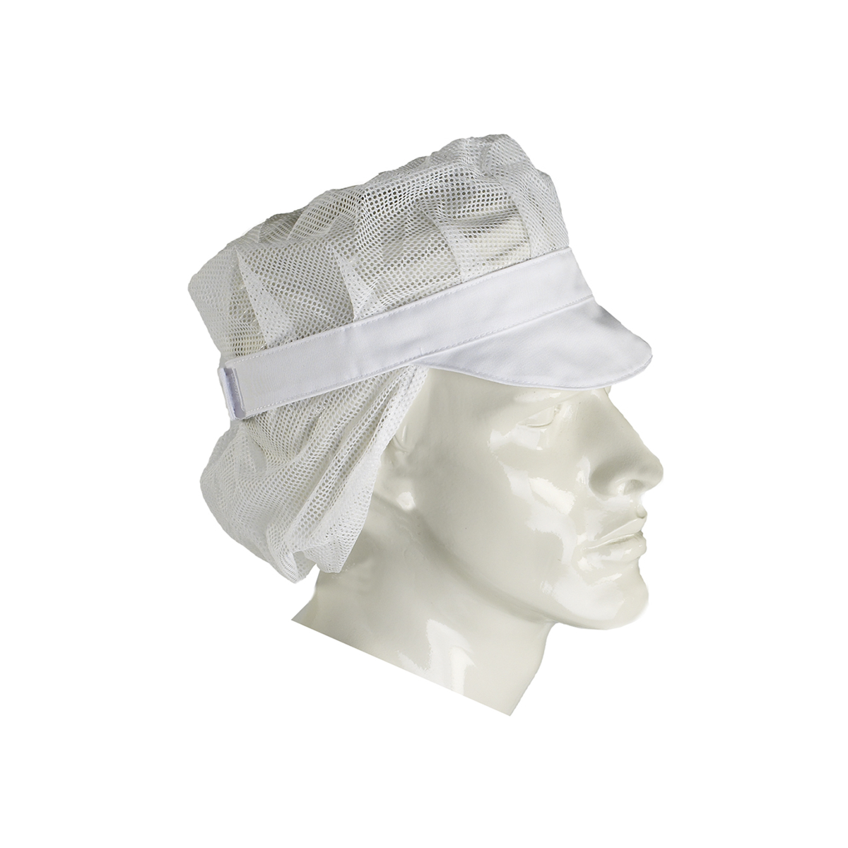 Mütze mit Haarnetz und Haarnetztasche