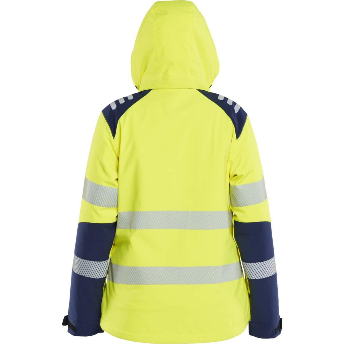 Leichte, gefütterte Hi-Vis-Winter-Softshelljacke für Damen