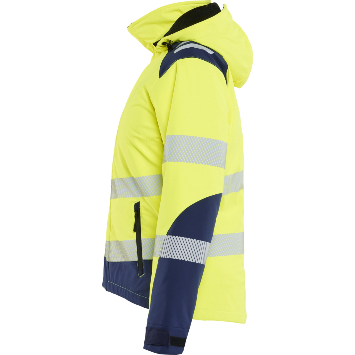Leichte, gefütterte Hi-Vis-Winter-Softshelljacke für Damen