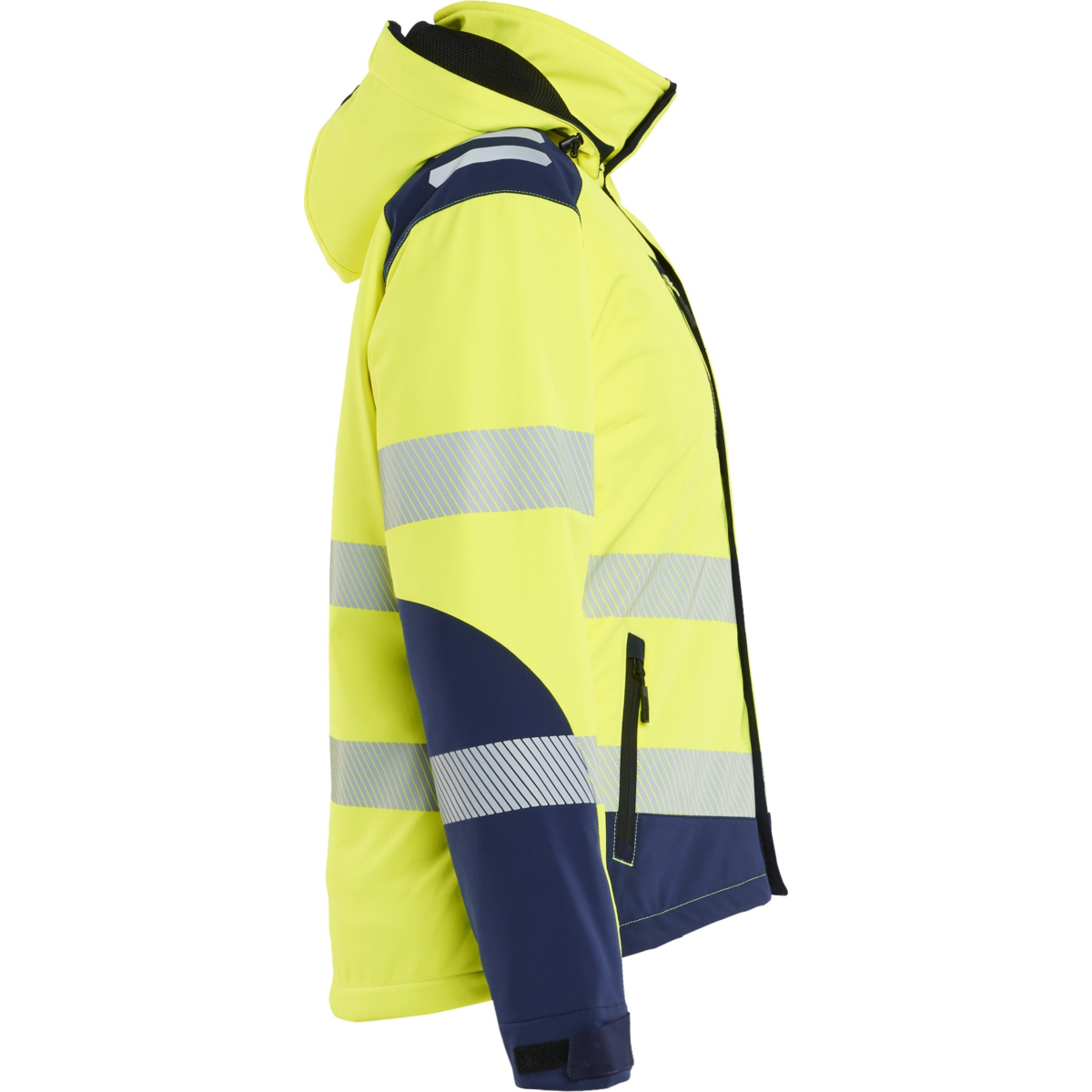 Leichte, gefütterte Hi-Vis-Winter-Softshelljacke für Damen
