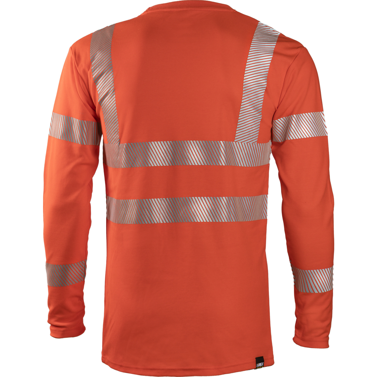 4428 Weiß-rotes Sicherheits-T-Shirt, langärmelig