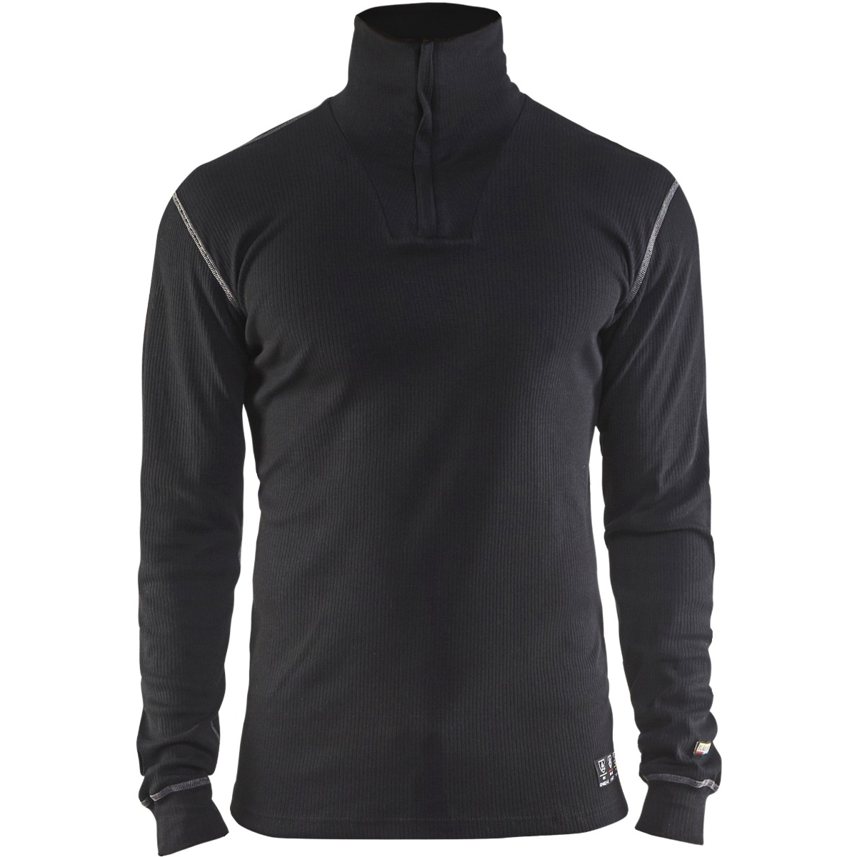 Flammhemmendes Unterwäscheoberteil mit halbem Reißverschluss