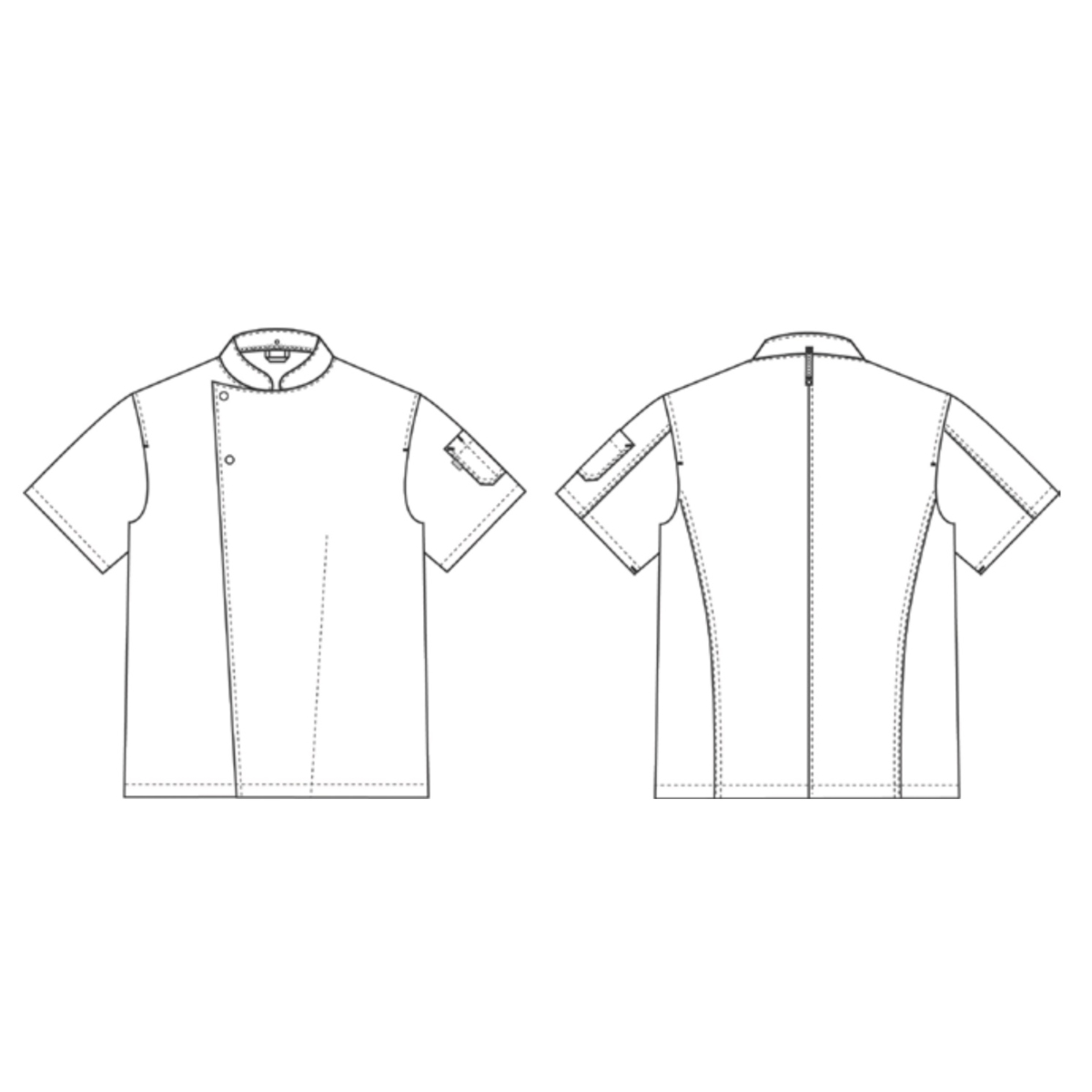 Jacke m. kurze Ärmel, Flow