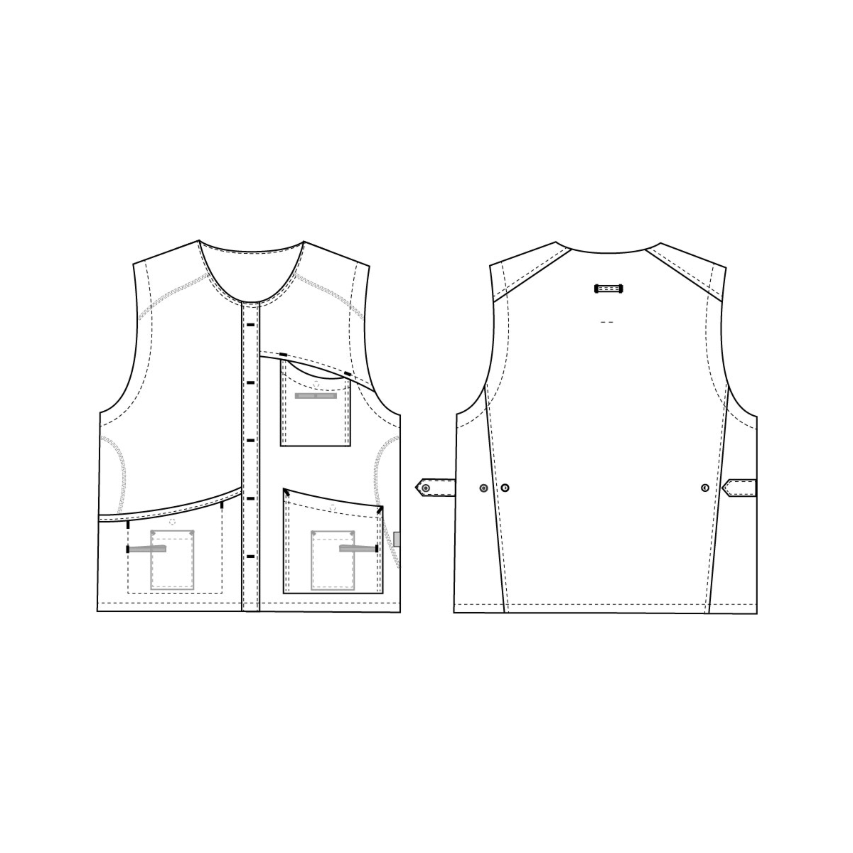 Unisex-Weste, sportlich