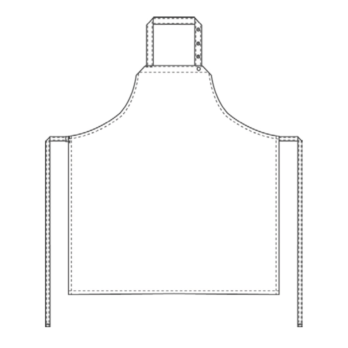 Schürze ohne Tasche, Allover