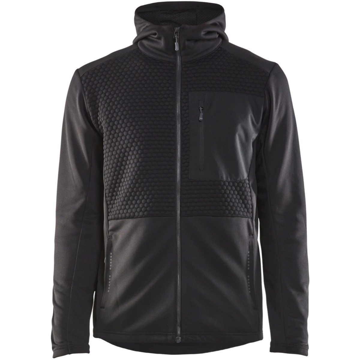 Kapuzenpullover mit durchgehendem Reißverschluss