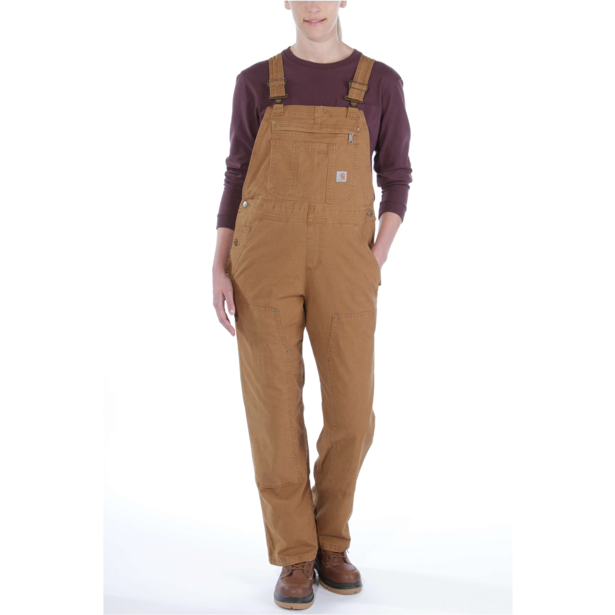 Robuster Flex®-Leinen-Latzoverall mit lockerer Passform