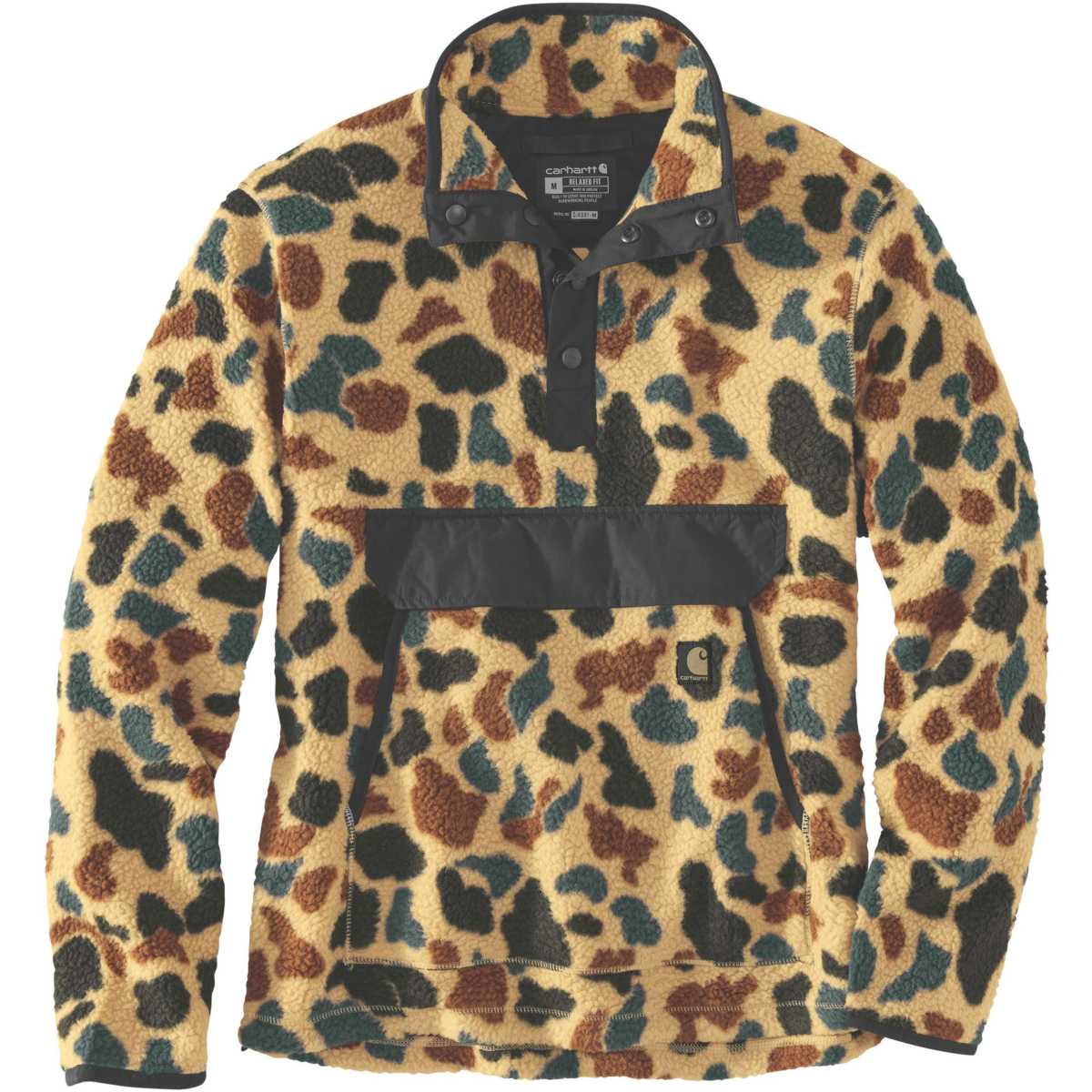 Fleecepullover mit entspannter Passform