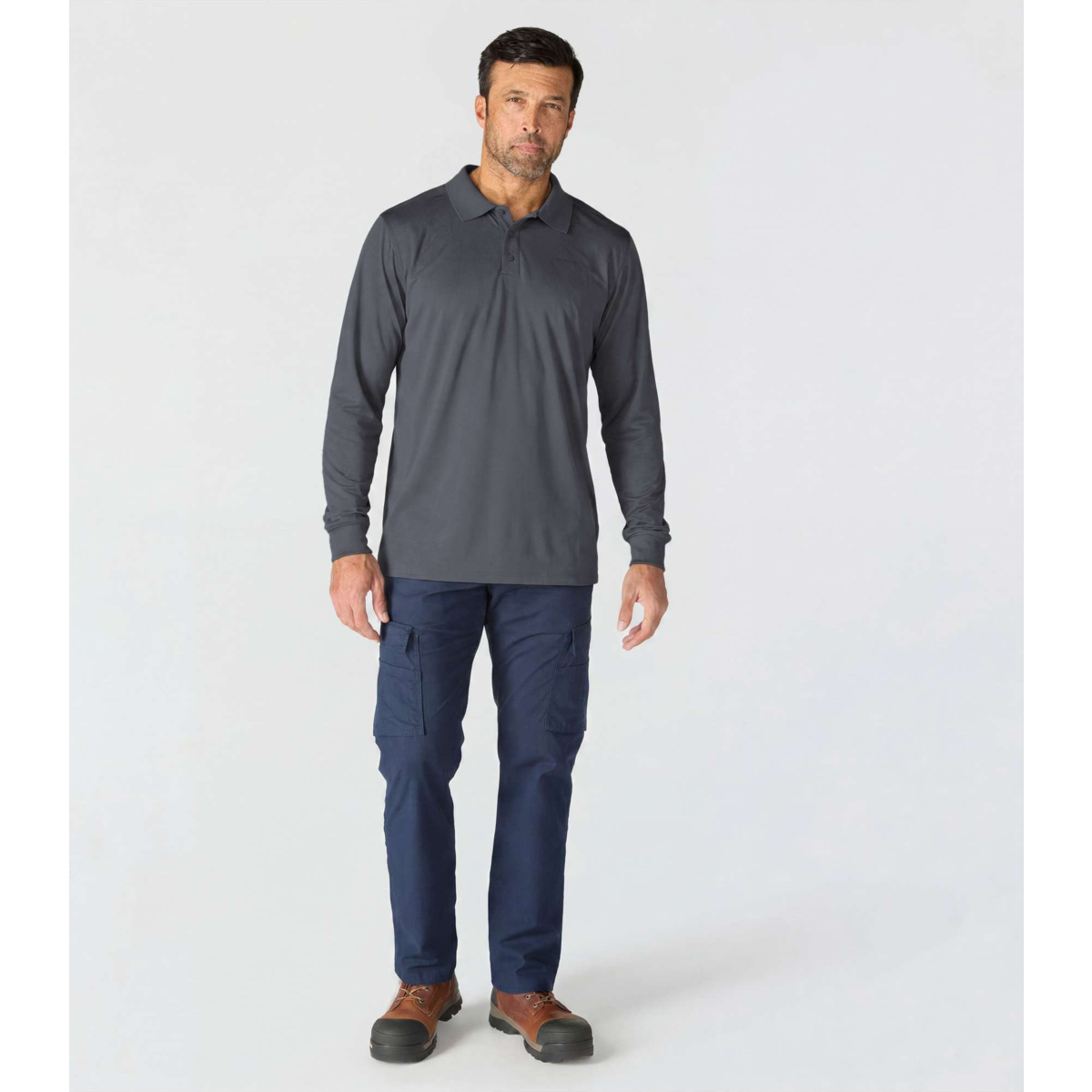 Carhartt Force Sun Defender™ Relaxed LS Logo Polo Shirt