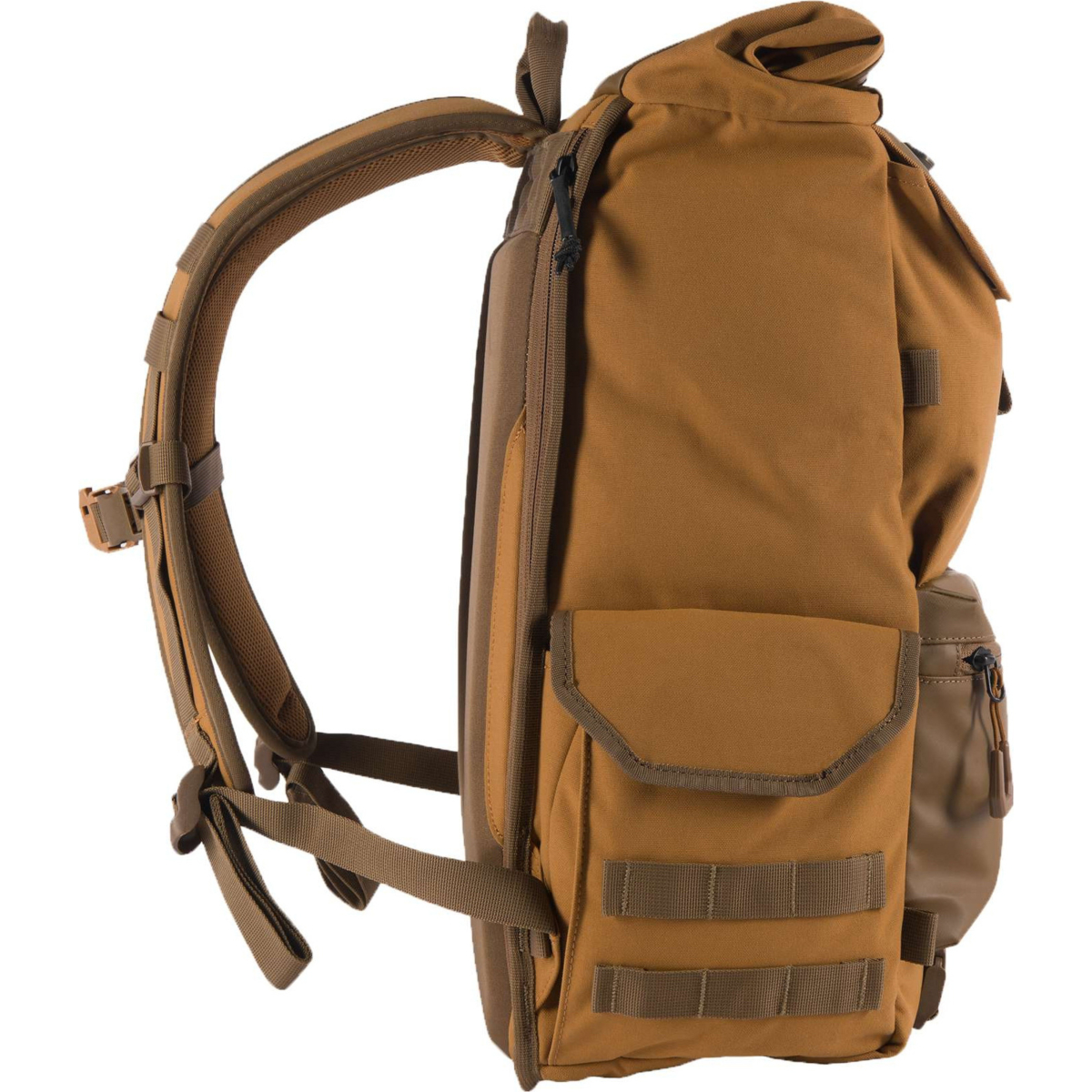 40L Nylon Roll-Top Backpack
