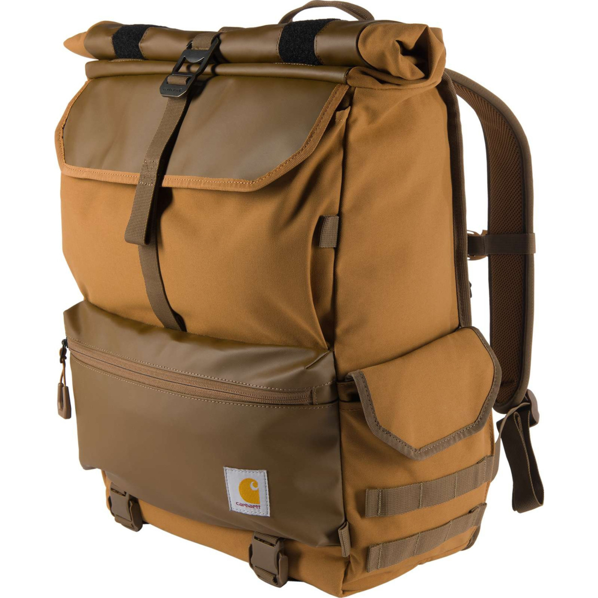 40L Nylon Roll-Top Backpack