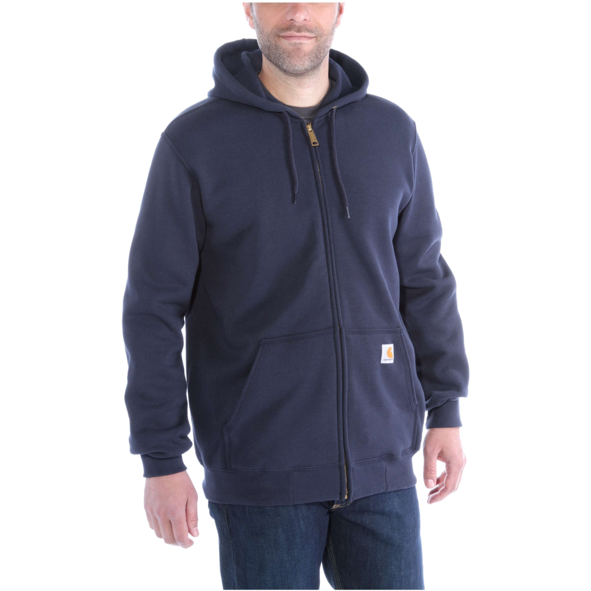 Locker geschnittenes, mittelschweres Sweatshirt mit durchgehendem Reißverschluss