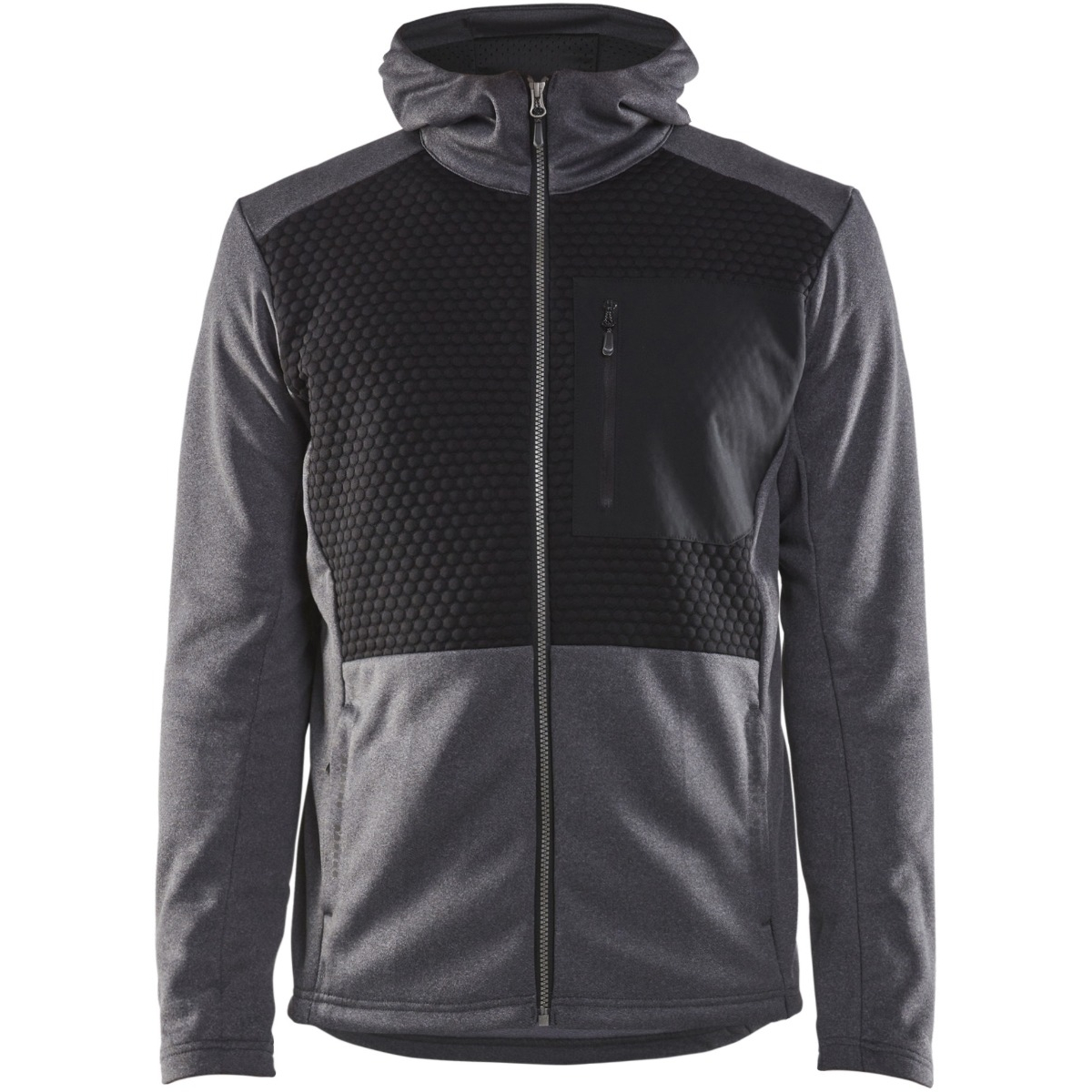 Kapuzenpullover mit durchgehendem Reißverschluss