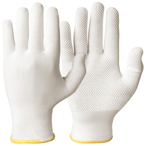 Baumwollhandschuhe mit Spandex, 12 Paar