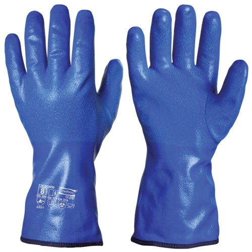 Chemikalienbeständige Nitril-Winterhandschuhe Chemstar®, 5 Paar