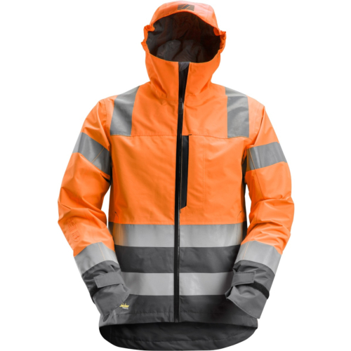 Wasserdichte High-Vis-Shell-Jacke der Klasse 3