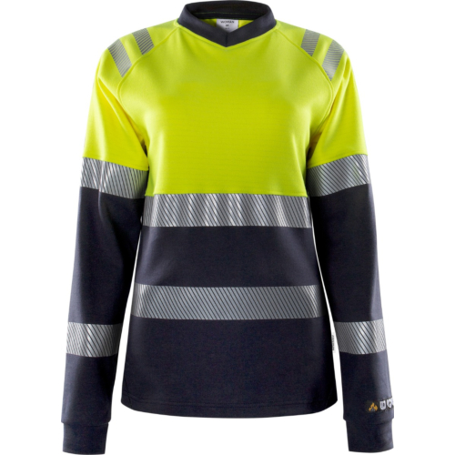 Flamestat High Vis Langarm-T-Shirt Damen Klasse 1 7108 TFL