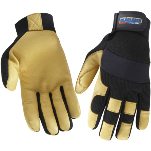 Mit Arbeitshandschuh gefüttertes Leder