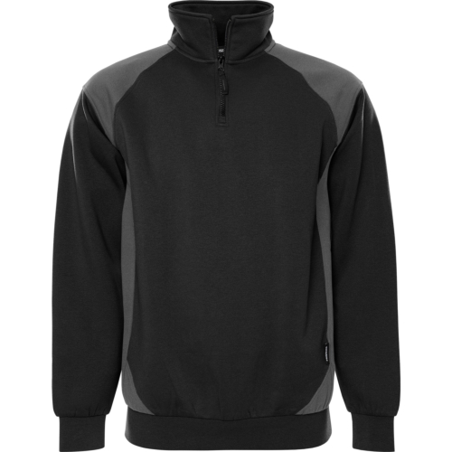 Sweatshirt mit halbem Reißverschluss 7048 GSM