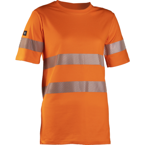 4484 Dimex Damen-Sicherheits-T-Shirt, HV-Orange