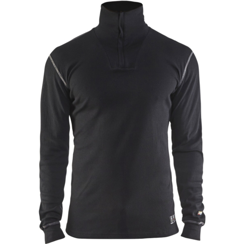 Flammhemmendes Unterwäscheoberteil mit halbem Reißverschluss