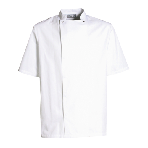 Klassische Kochjacke, kurzärmlig, zum Mitnehmen