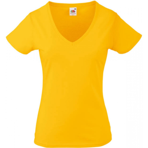 Lady Fit Valueweight T-Shirt mit V-Ausschnitt im 10er-PACK