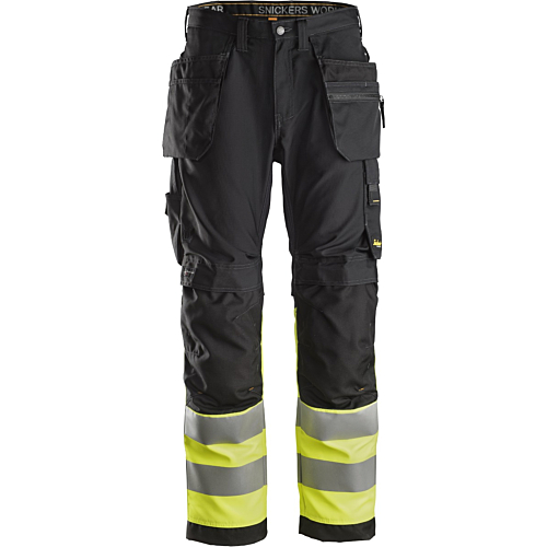 Warnschutz-Arbeitshose + Holstertaschen Klasse 1