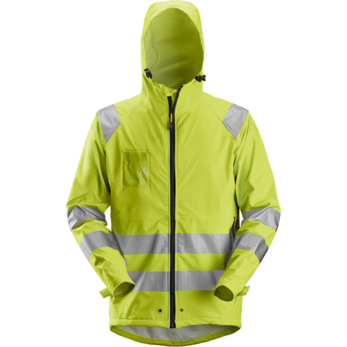 Warnschutz-PU-Regenjacke Klasse 3
